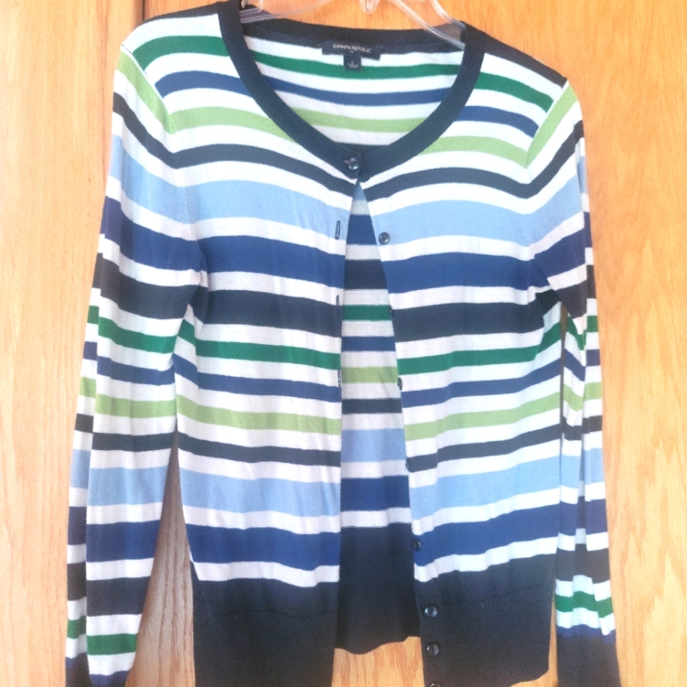 Banana rep. Stripe cardigan